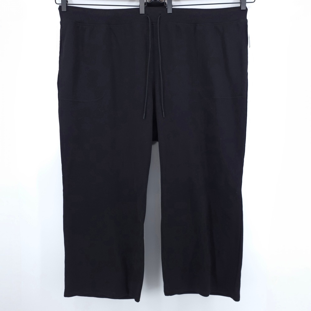 Livi Lane Bryant Womens Pants Relaxed‎ Straight Leg 30/32 Black Activewear NWT